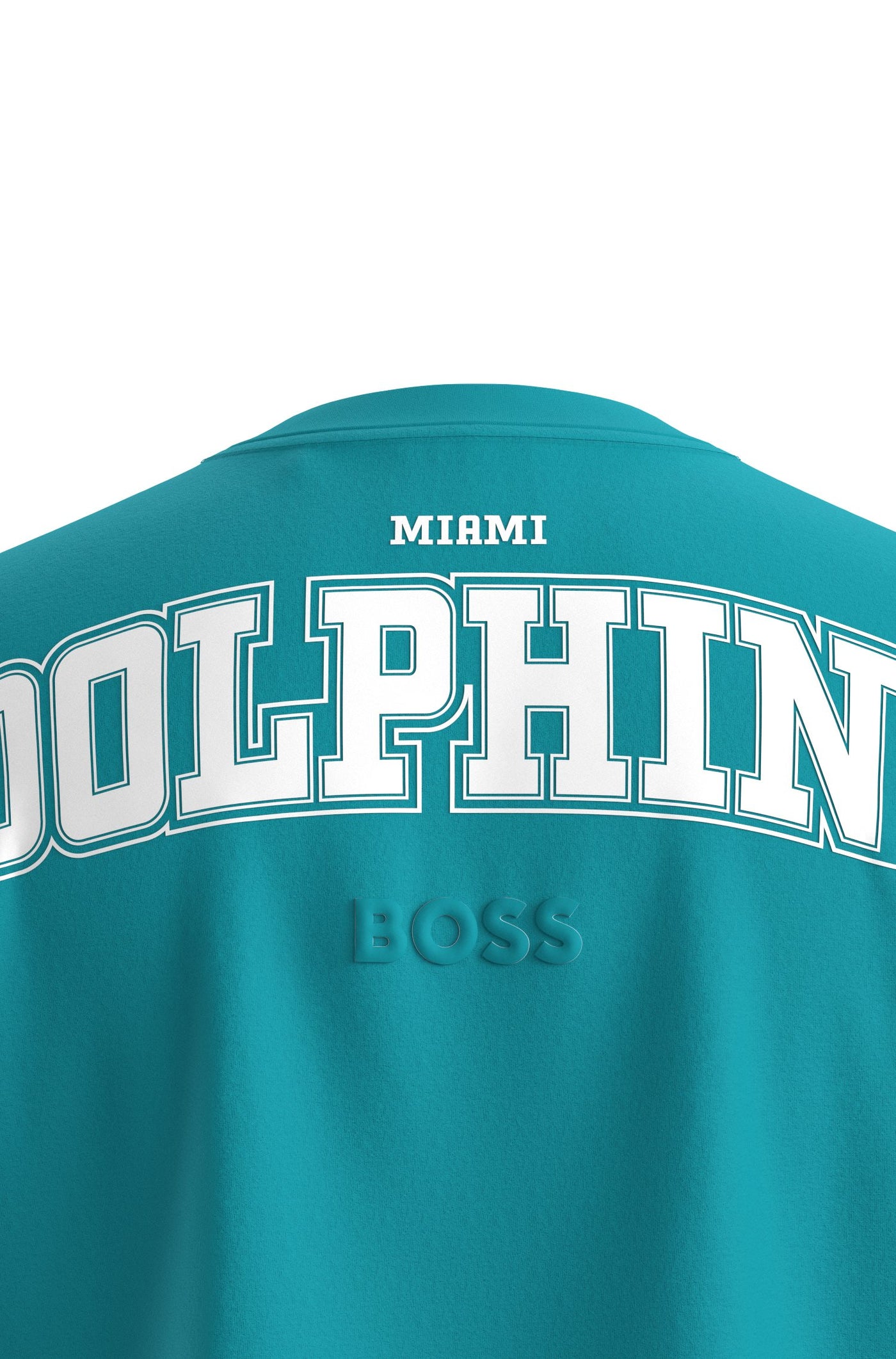 BOSS T Brady NFL T Shirt in Miami Dolphins Print