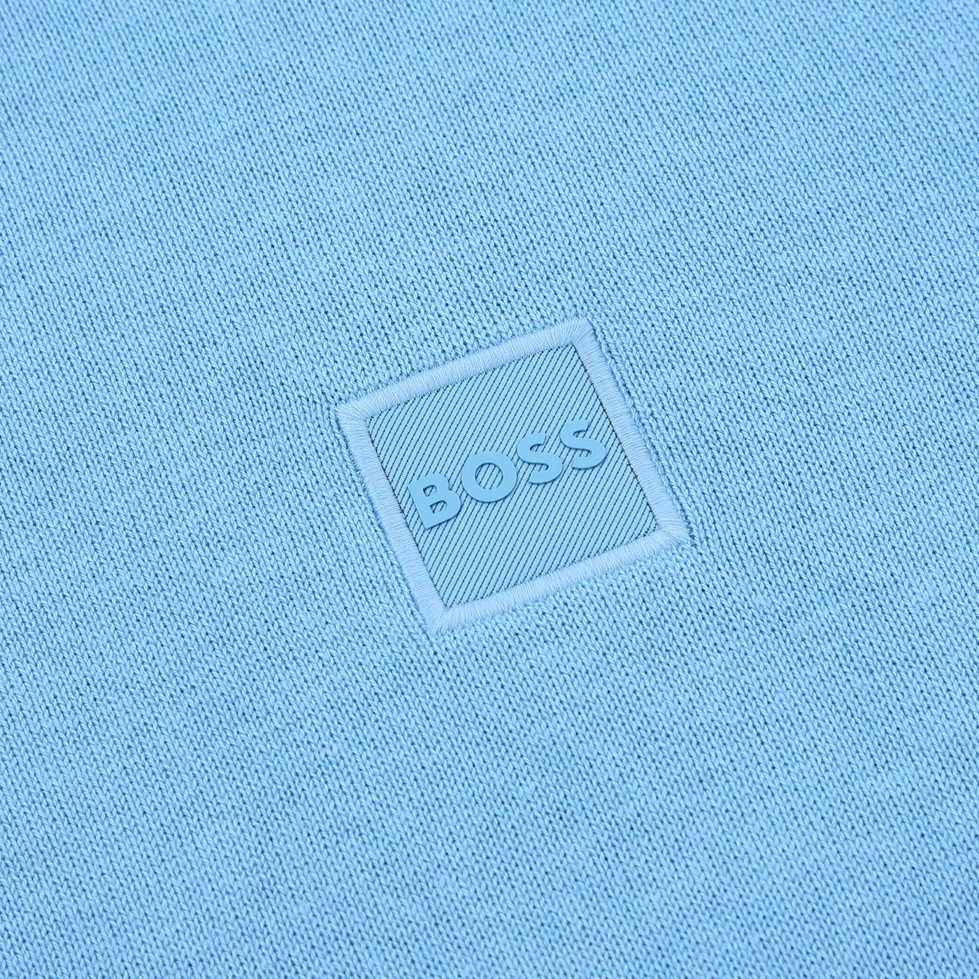 Boss Kanovano Knitwear open blue logo