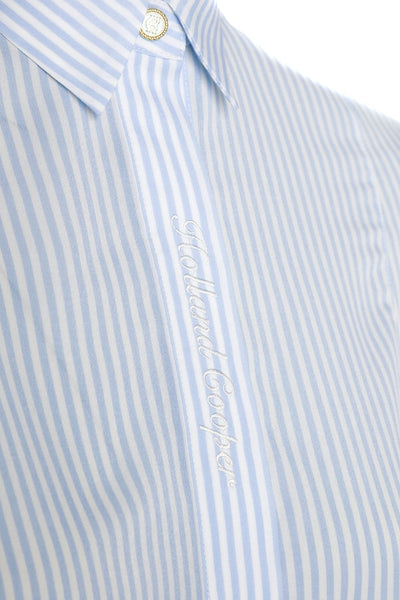 Holland Cooper Cameron Ladies Shirt in Sky Stripe Detail