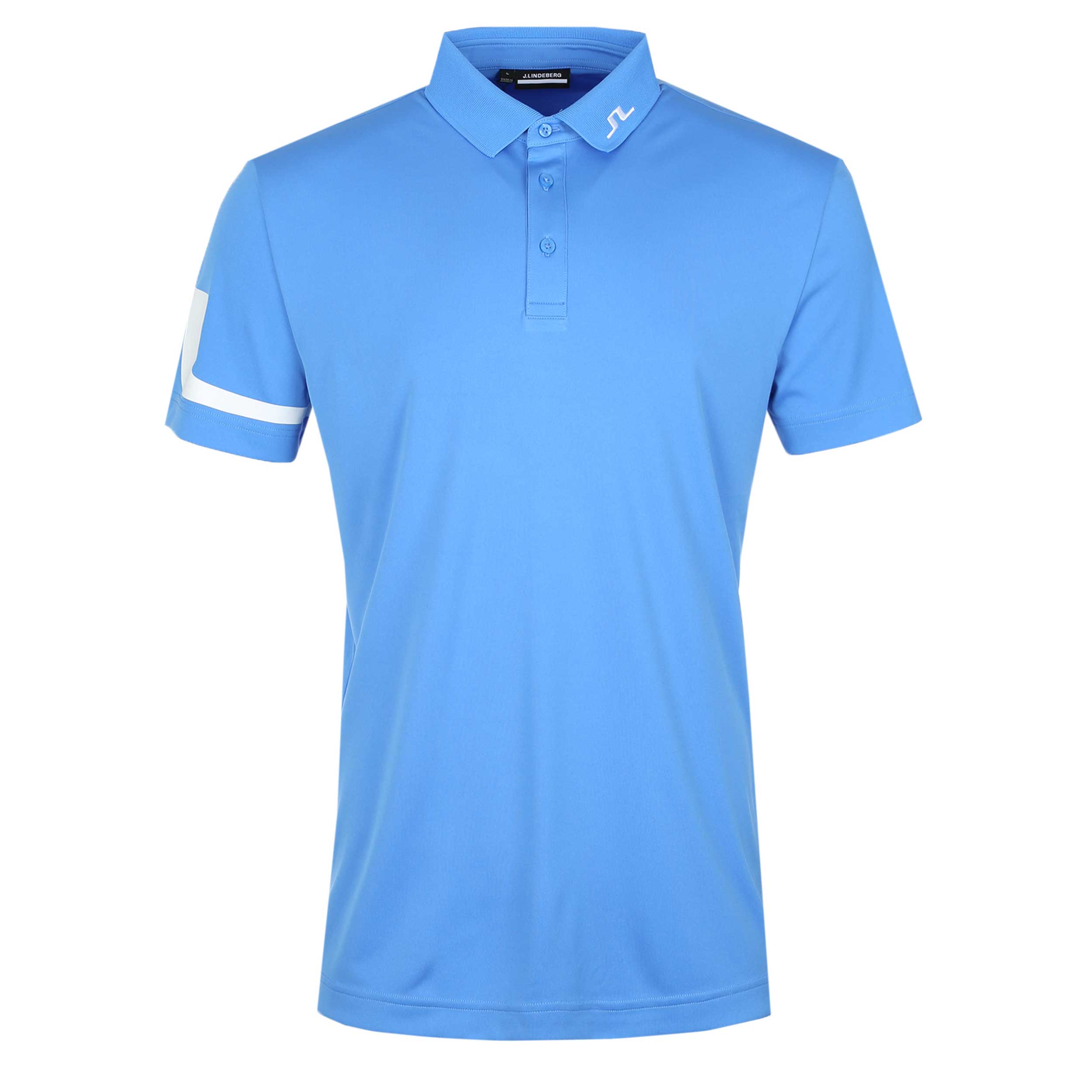 J.Lindeberg Heath Polo Shirt in Sonic Blue J.Lindeberg Heath Polo Shirt in Sonic Blue