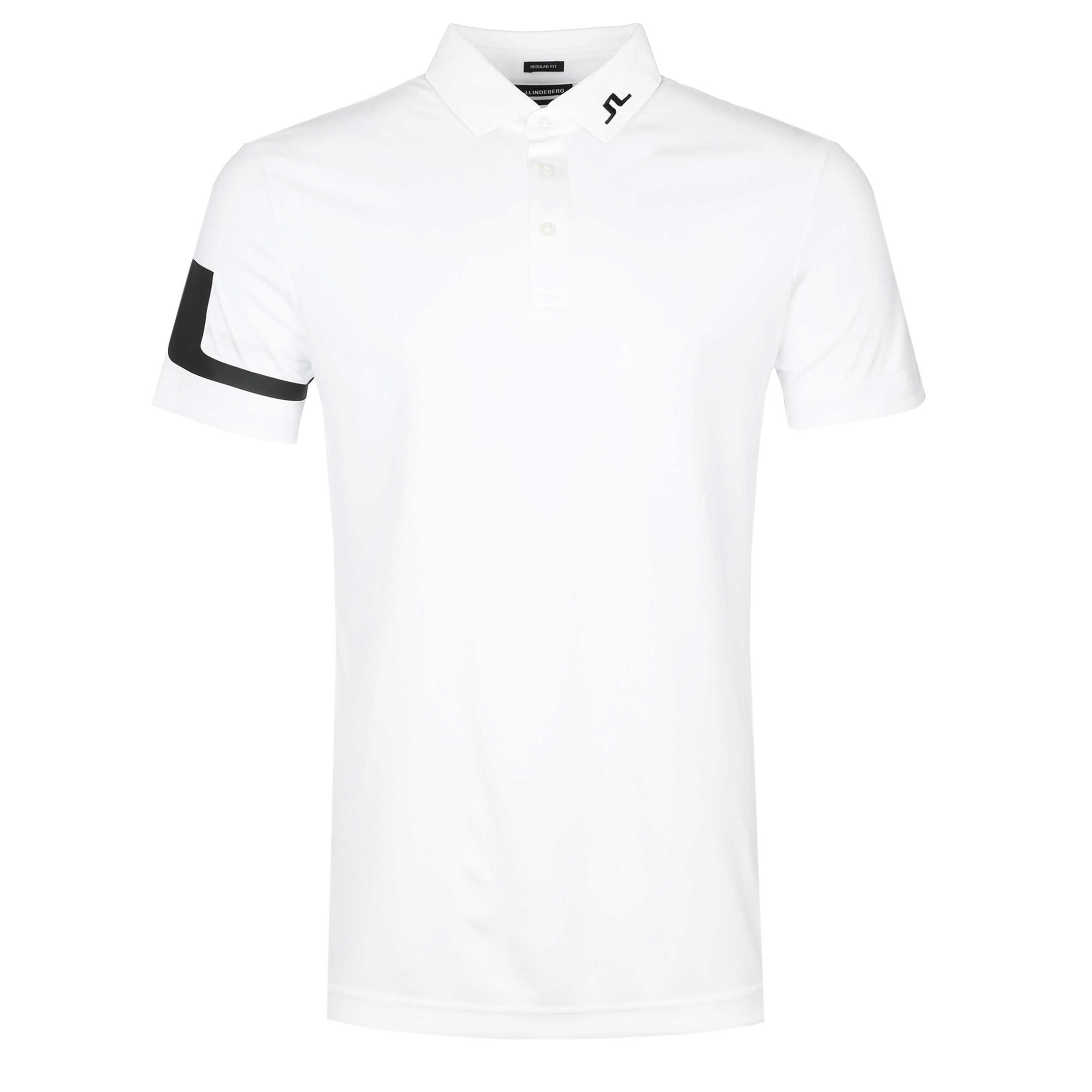 J.Lindeberg Heath Regular Fit Polo Shirt in White J.Lindeberg Heath Regular Fit Polo Shirt in White