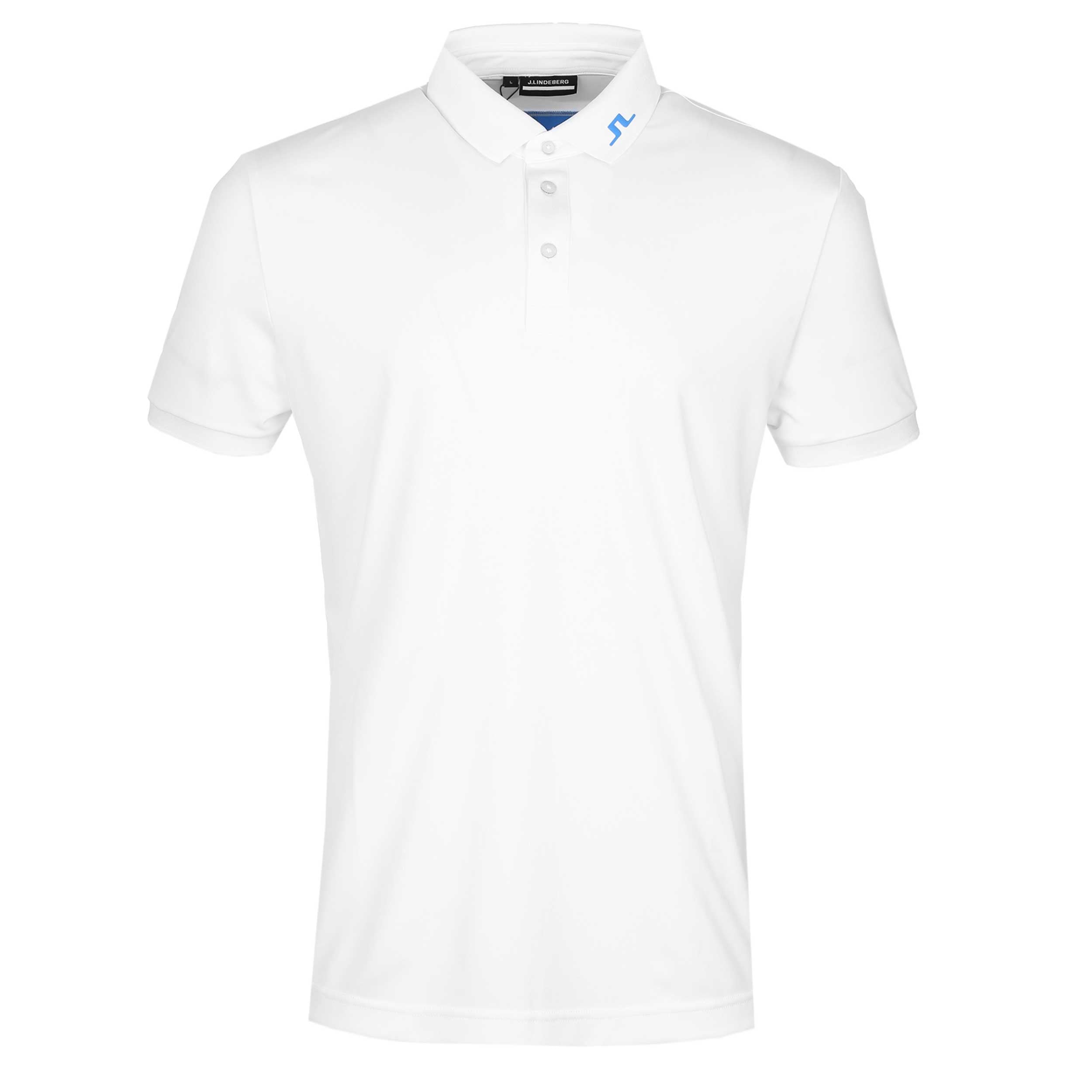 J.Lindeberg KV Print Polo Shirt in White J.Lindeberg KV Print Polo Shirt in White