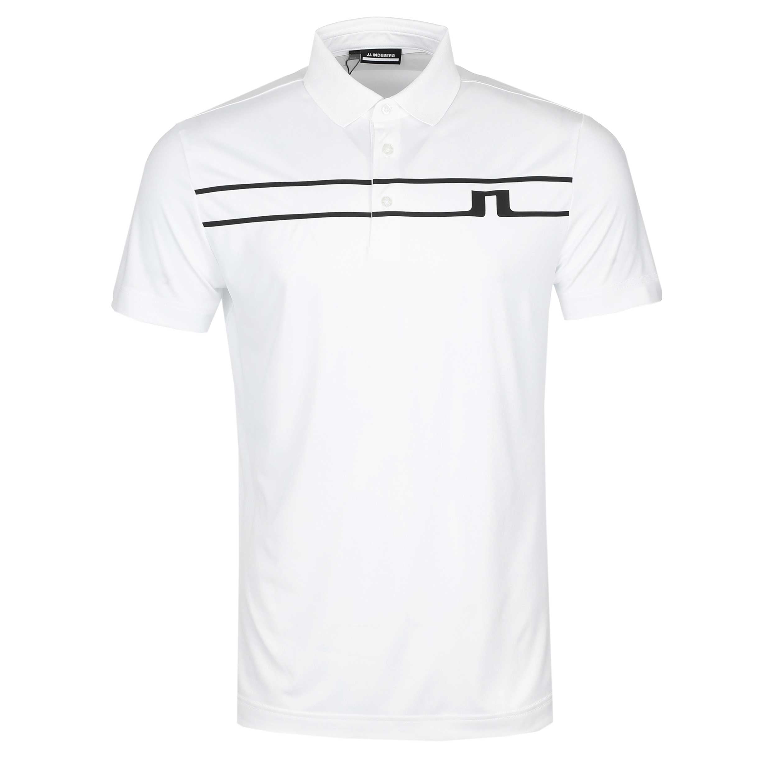 J.Lindeberg Klas Polo Shirt in White J.Lindeberg Klas Polo Shirt in White