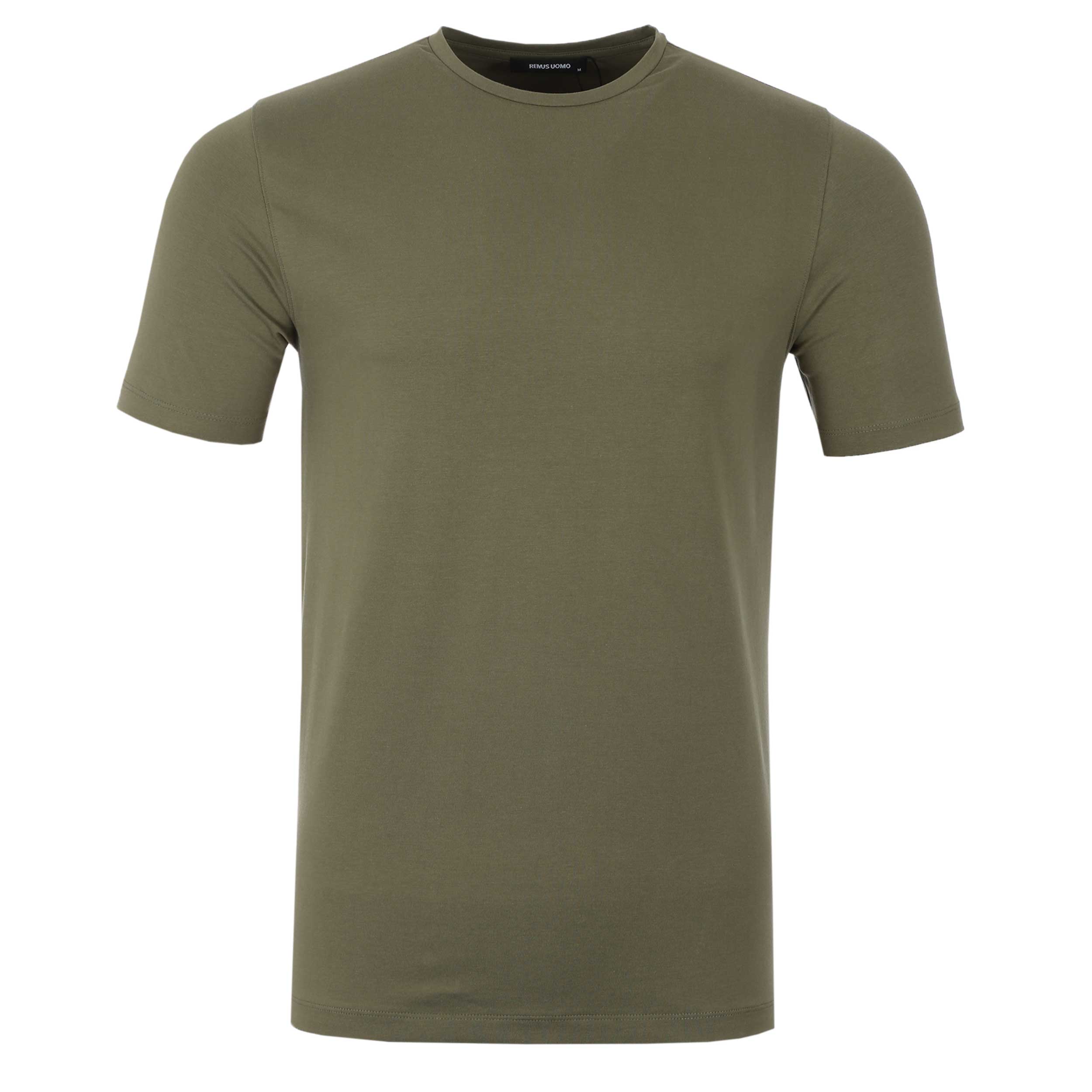 Remus Uomo Basic Crew Neck T-Shirt in Olive Remus Uomo Basic Crew Neck T-Shirt in Olive