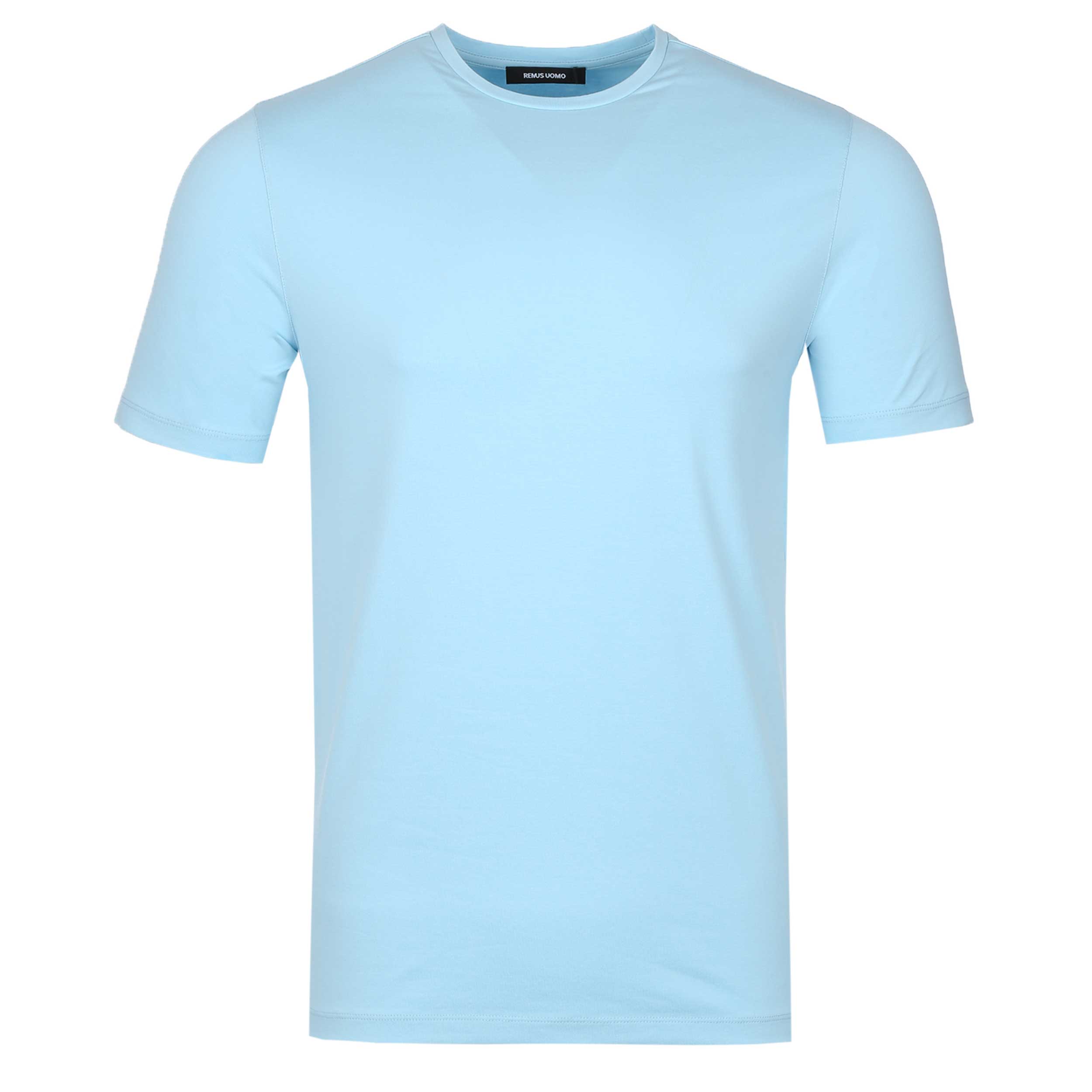 Remus Uomo Basic Crew Neck T-Shirt in Sky Blue Remus Uomo Basic Crew Neck T-Shirt in Sky Blue