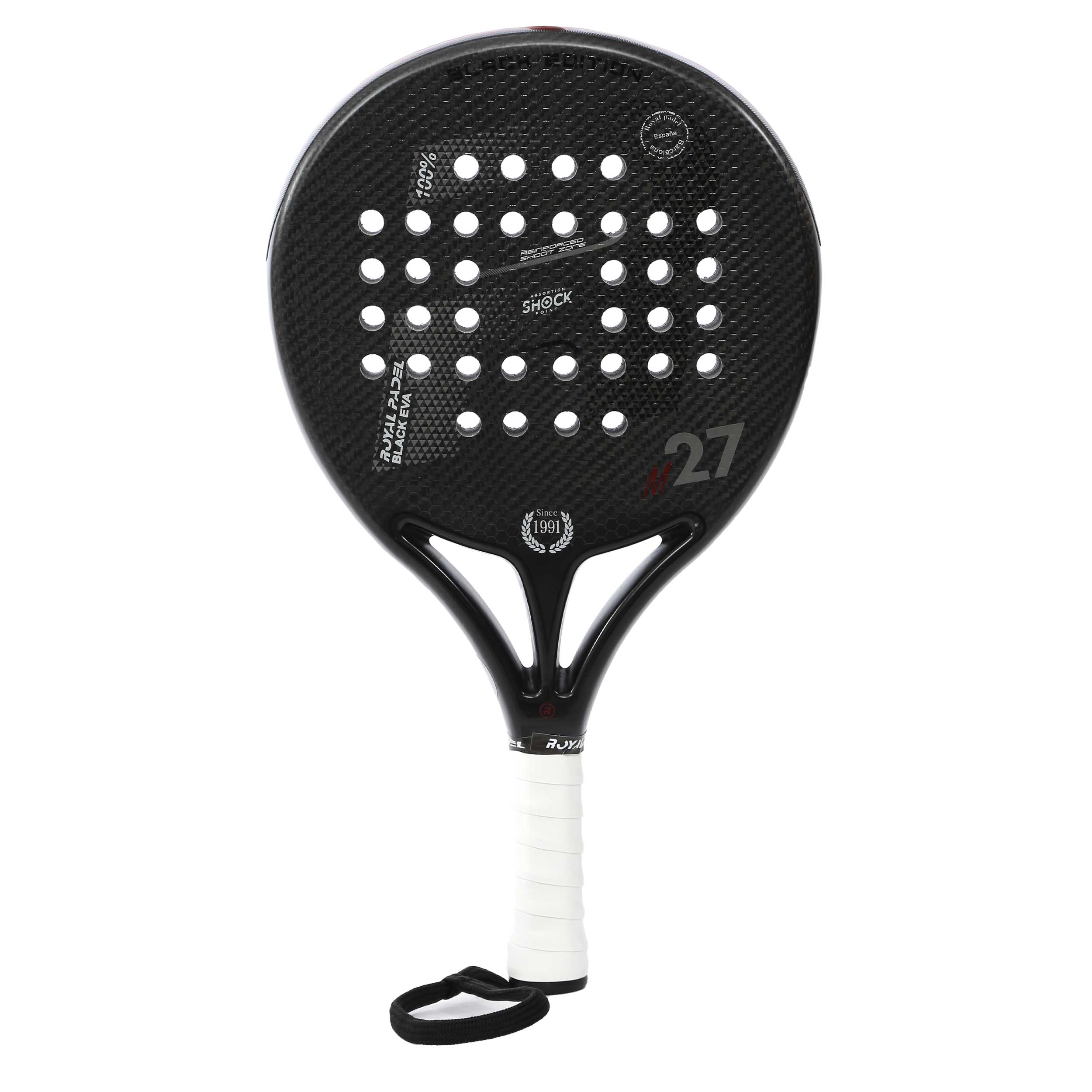 Royal Padel M27 Black Carbon Exclusive Racquet Royal Padel M27 Black Carbon Exclusive Racquet