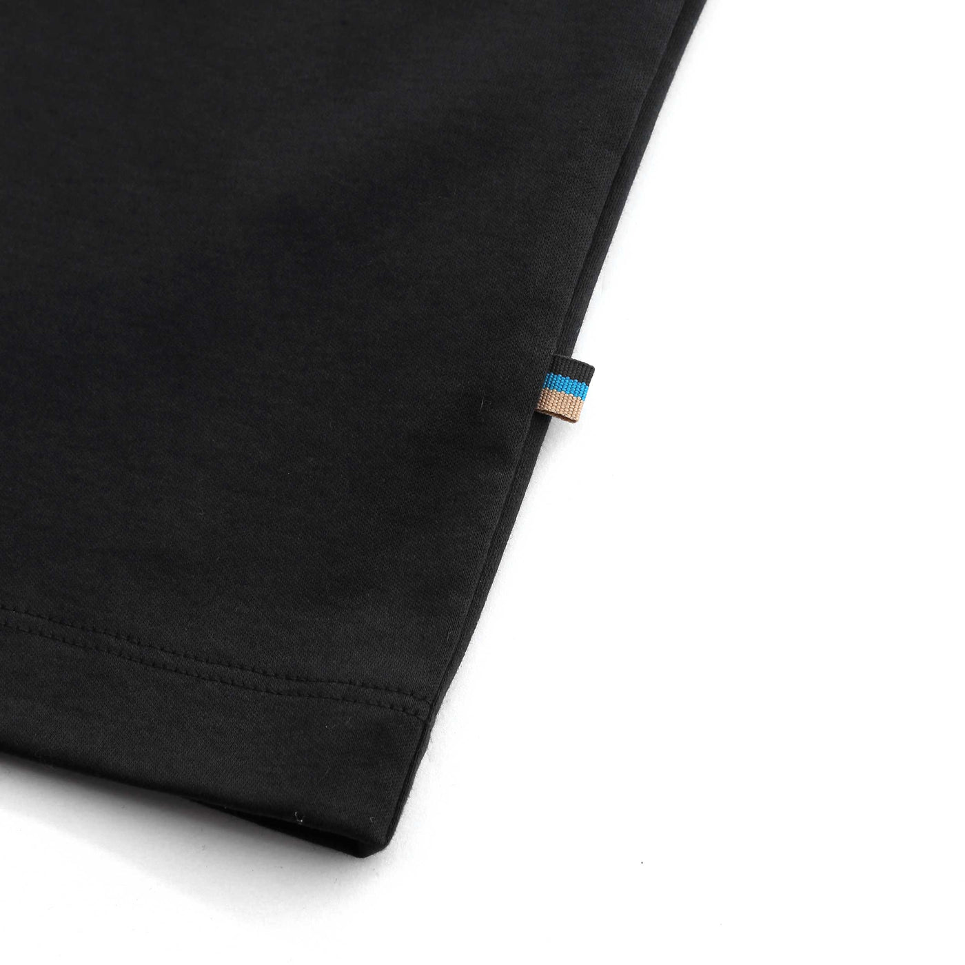 Sandbanks Interlock Full button Polo Shirt in Black Logo Tab