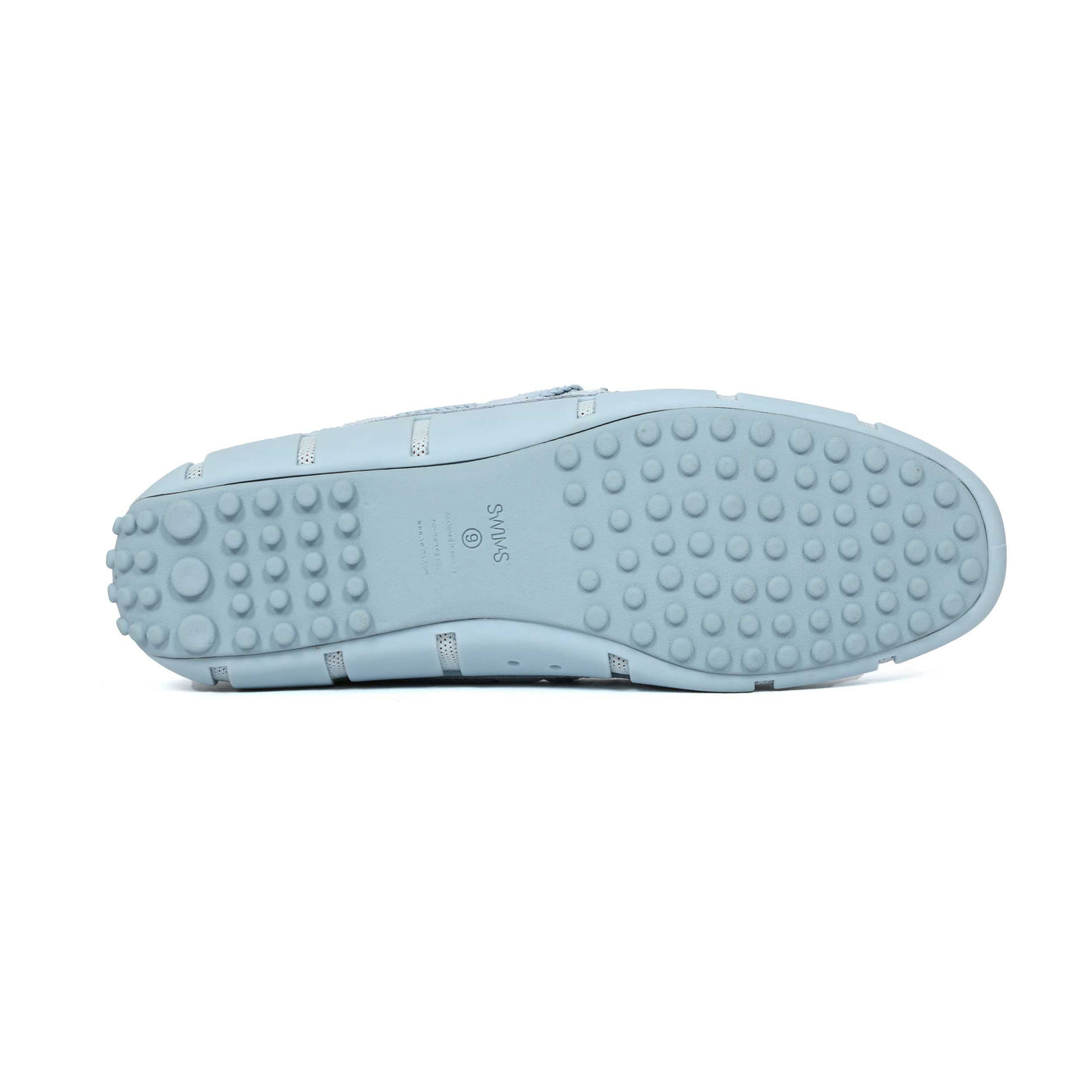 Swims Woven Driver Shoe in Ice Blue Sole