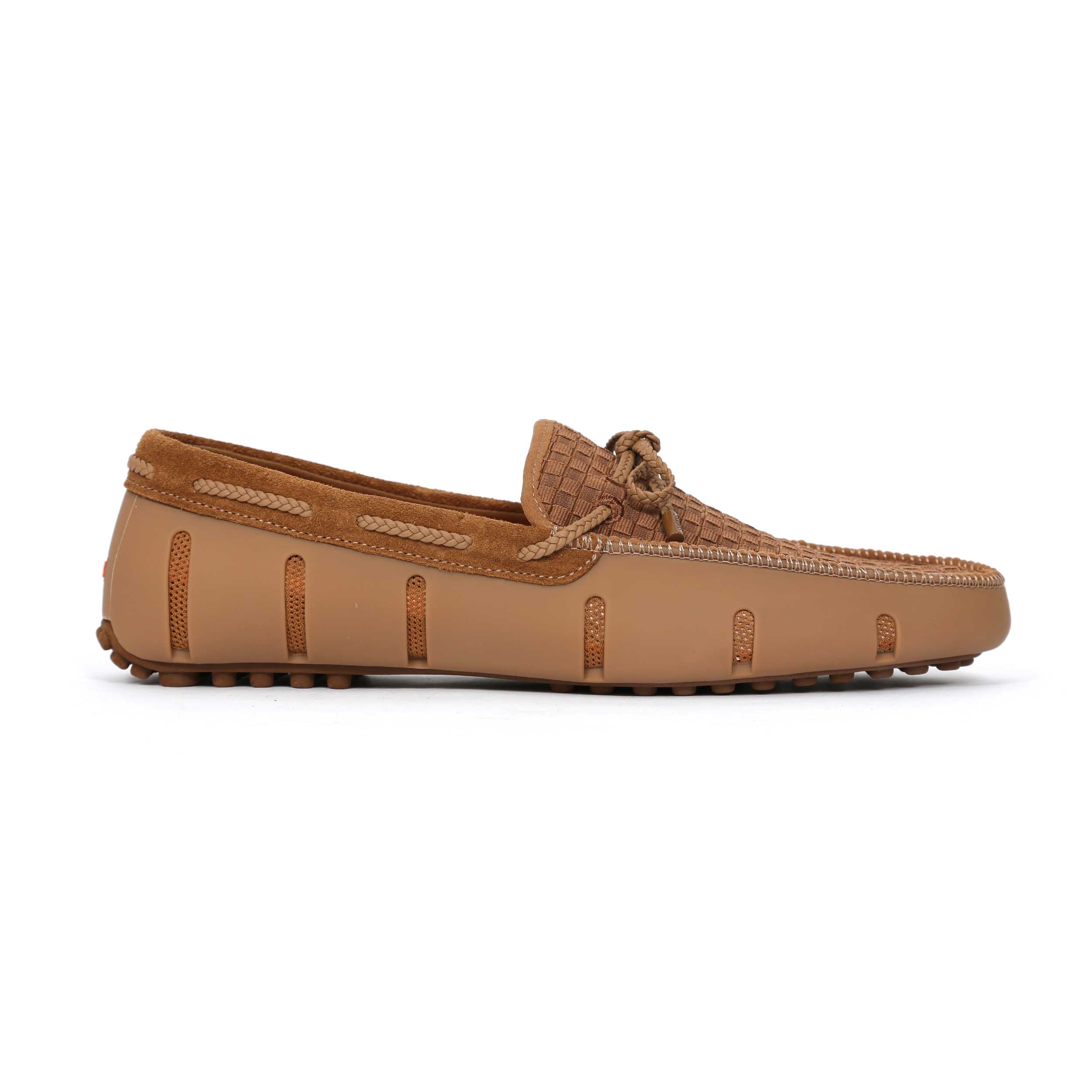 Swims Woven Driver Shoe in Nut