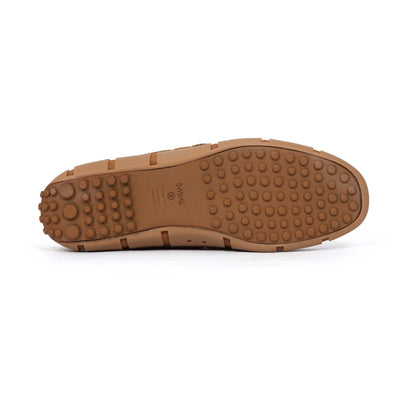 Swims Woven Driver Shoe in Nut Sole