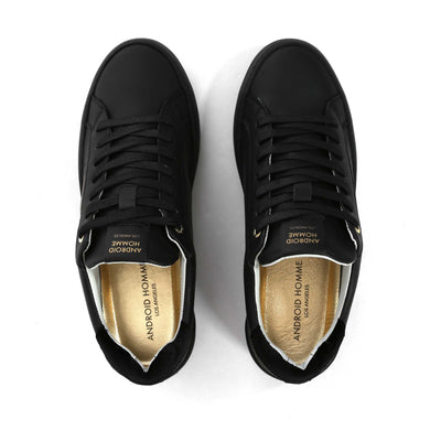 Android Homme Zuma Diamond Velvet Trainer in Black Birdseye