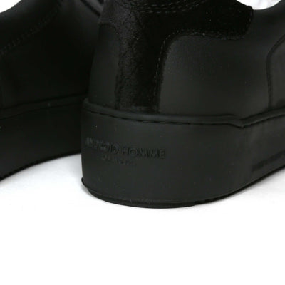 Android Homme Zuma Diamond Velvet Trainer in Black Heel