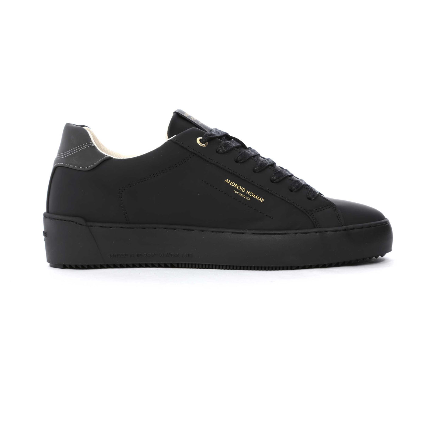 Android Homme Zuma Trainer in Black Gomma