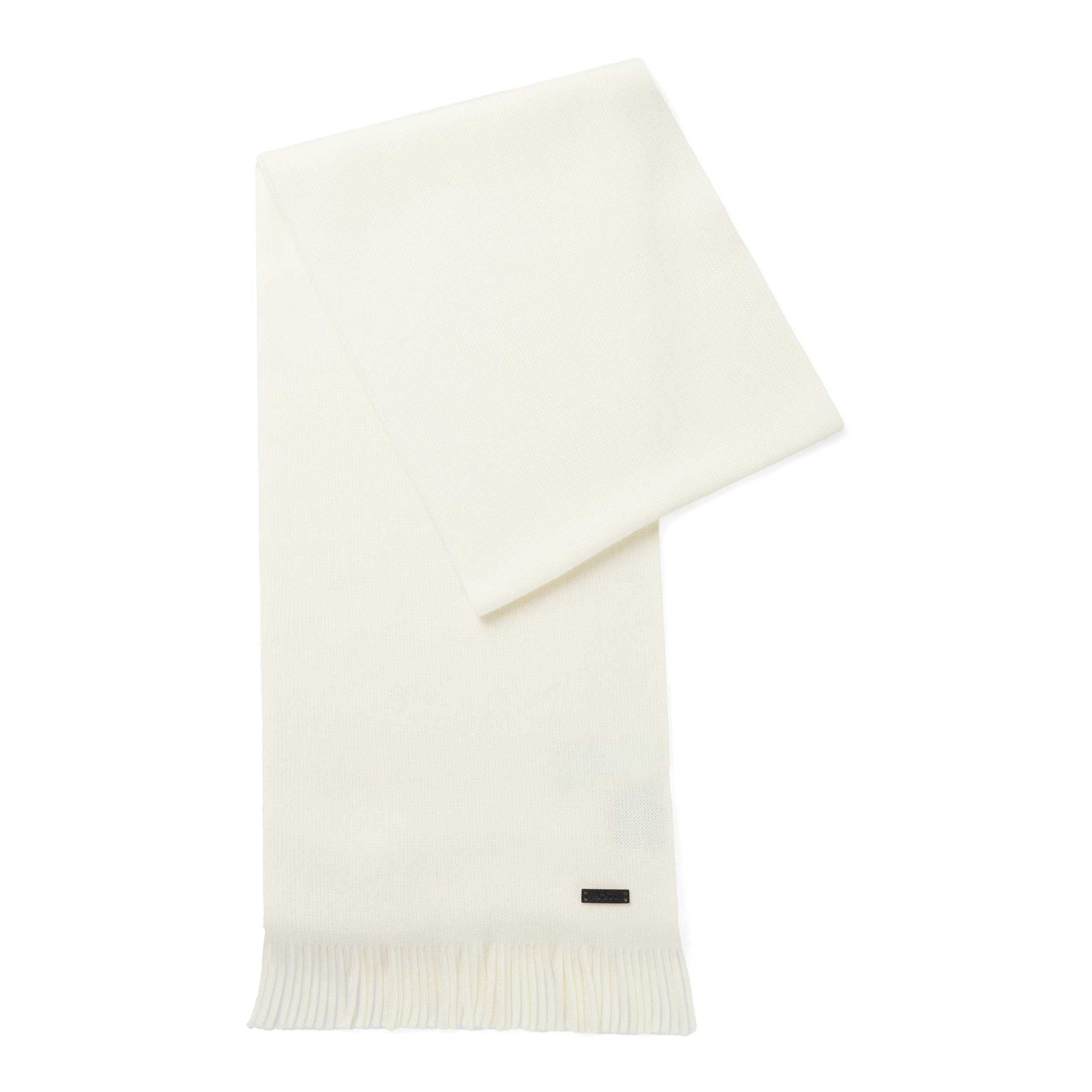 BOSS Albas Scarf in Open White