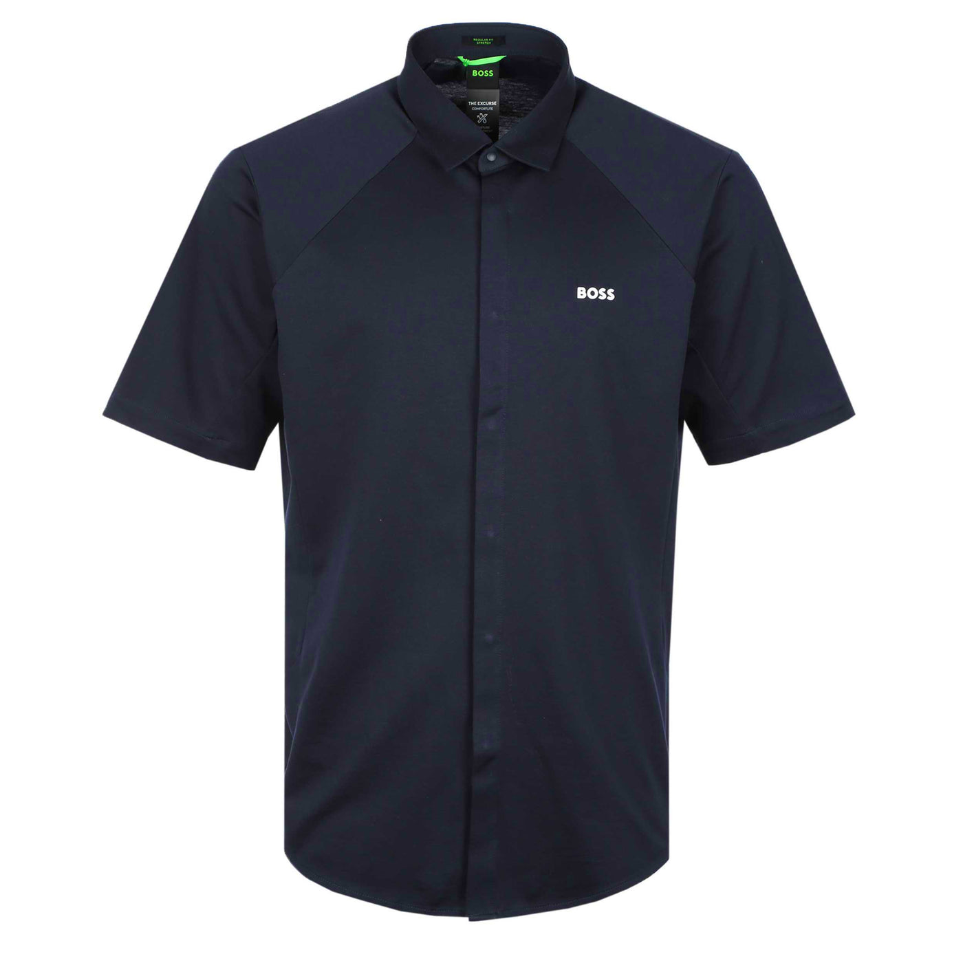 BOSS B_Excurse_S Short Sleeve Shirt in Navy