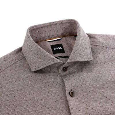 BOSS C Hal Spread C1 223 Shirt in Open Brown Collar