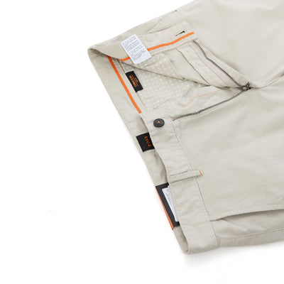 BOSS Chino Slim Shorts in Light Beige Zip