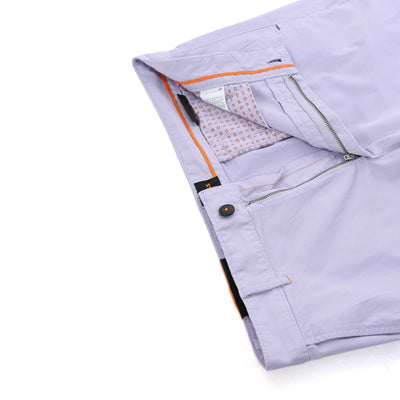 BOSS Chino Slim Shorts in Lilac Zip