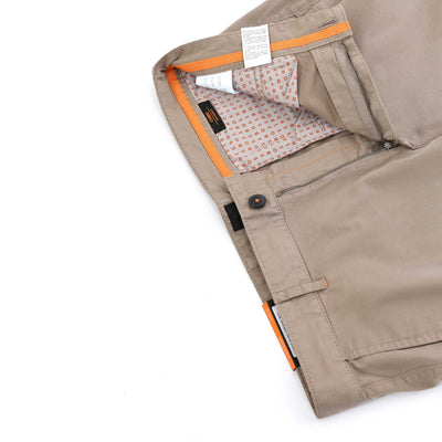 BOSS Chino Slim Shorts in Open Brown Fly