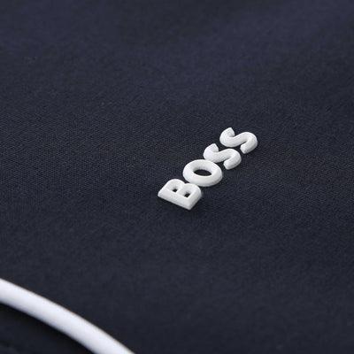 BOSS FZ Hoodie Zone Sweat Top in Dark Blue Logo