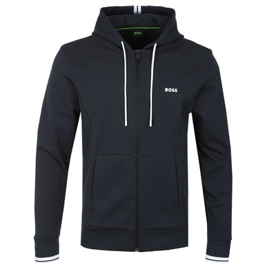 BOSS FZ Hoodie Zone Sweat Top in Dark Blue