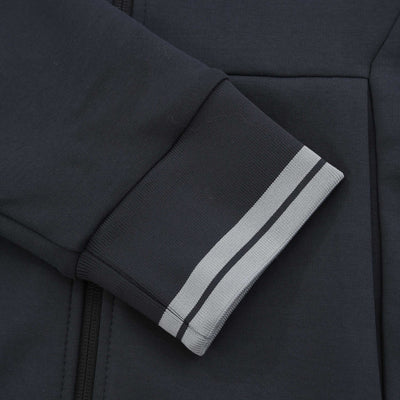 BOSS FZ Hoodie Zone Sweatshirt in Dark Blue Cuff