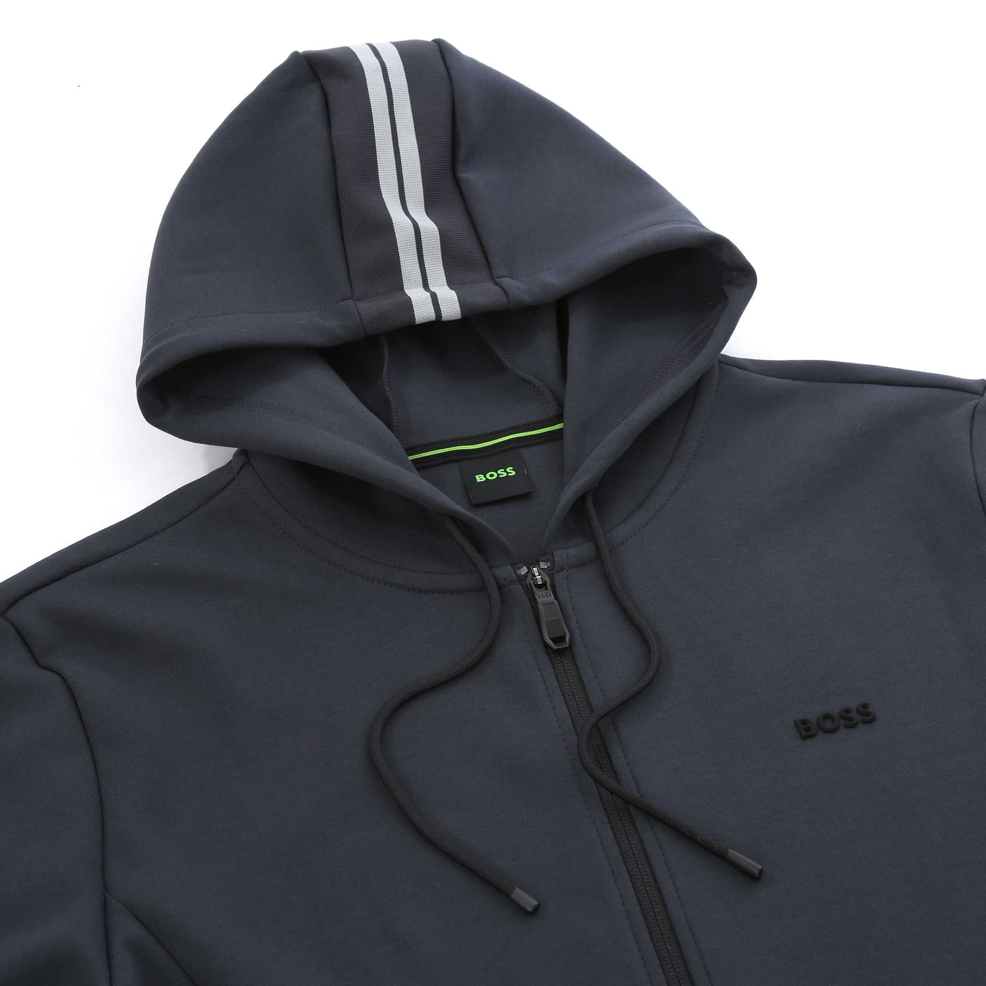BOSS FZ Hoodie Zone Sweatshirt in Dark Blue Hood