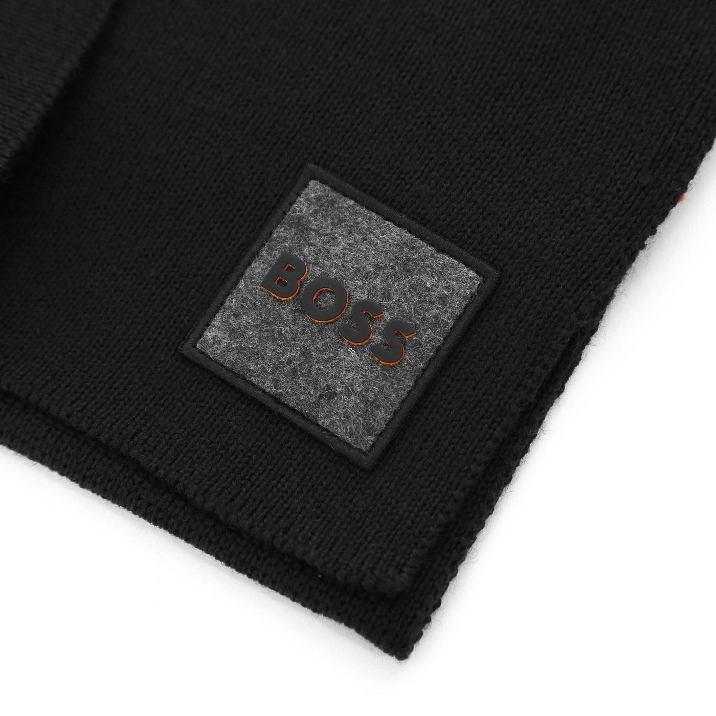 BOSS Foxon Scarf in Black logo