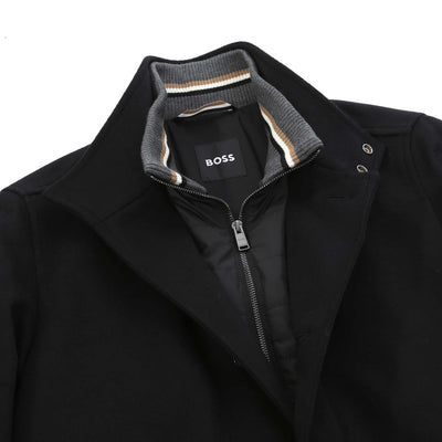 BOSS H Coxtan 234 Jacket in Black collar