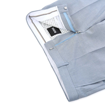 BOSS H Genius 252 Trouser in Light Blue Detail