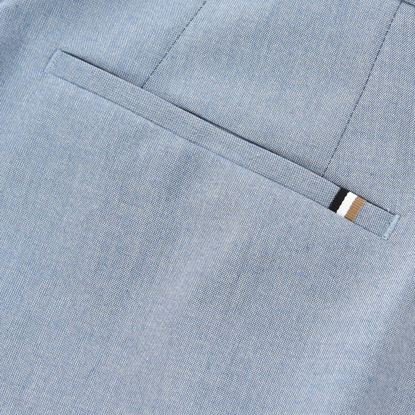 BOSS H Genius 252 Trouser in Light Blue Logo