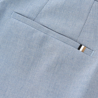BOSS H Genius 252 Trouser in Light Blue Logo