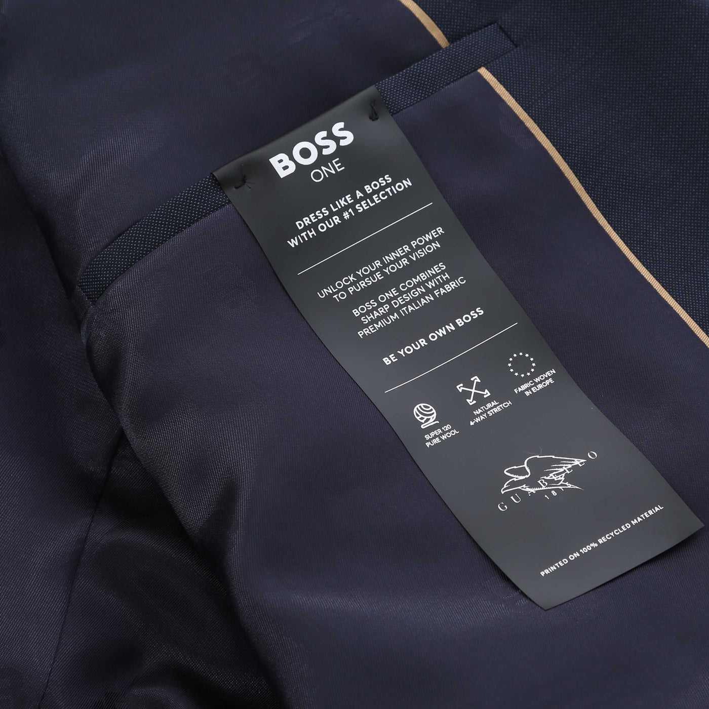 BOSS H Jeckson 2Pcs 253 Suit in Dark Blue Details
