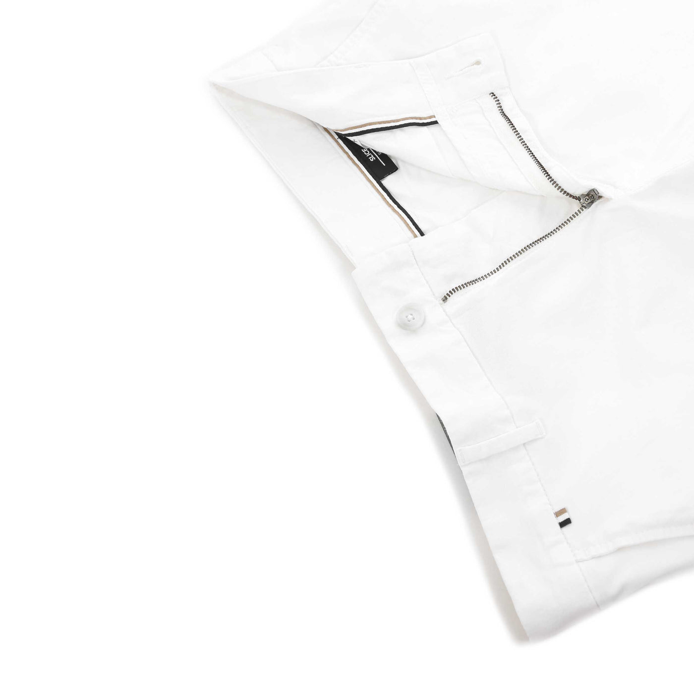 BOSS H Slice Shorts1 Short in White Zip