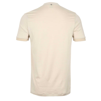BOSS H Tessler 145 T Shirt in Light Beige Back
