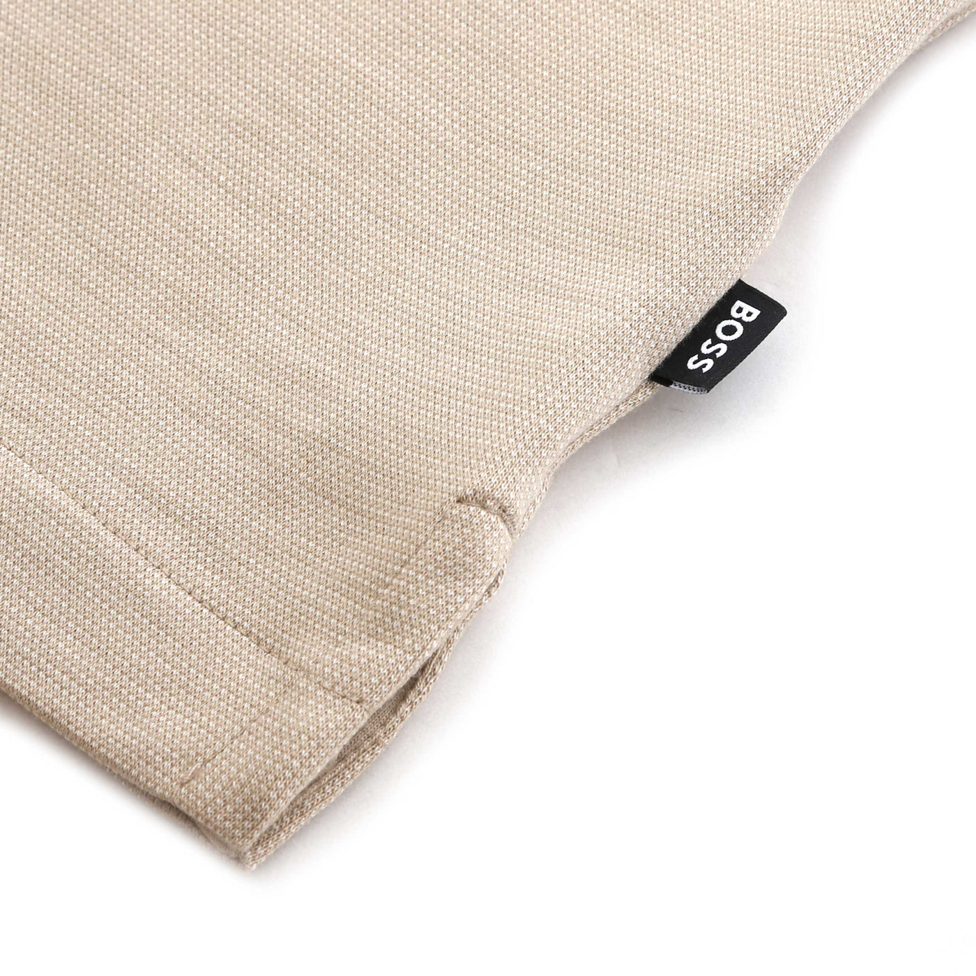 BOSS H Tessler 145 T Shirt in Light Beige Logo Tab