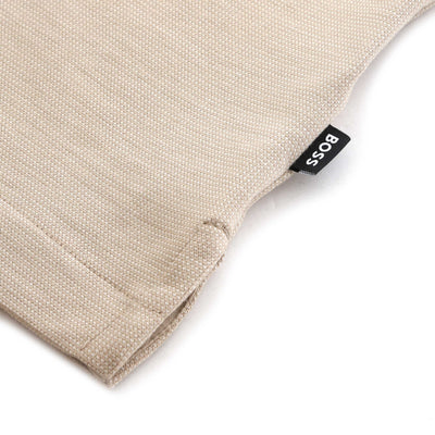 BOSS H Tessler 145 T Shirt in Light Beige Logo Tab