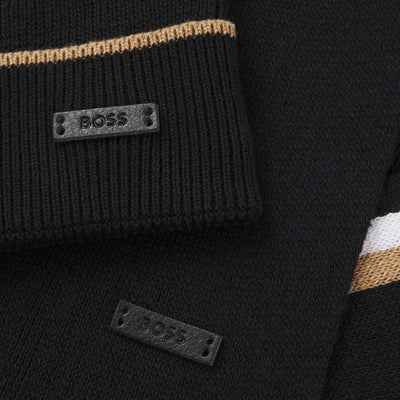 BOSS Henzo Set Hat & Scarf Set in Black Logo
