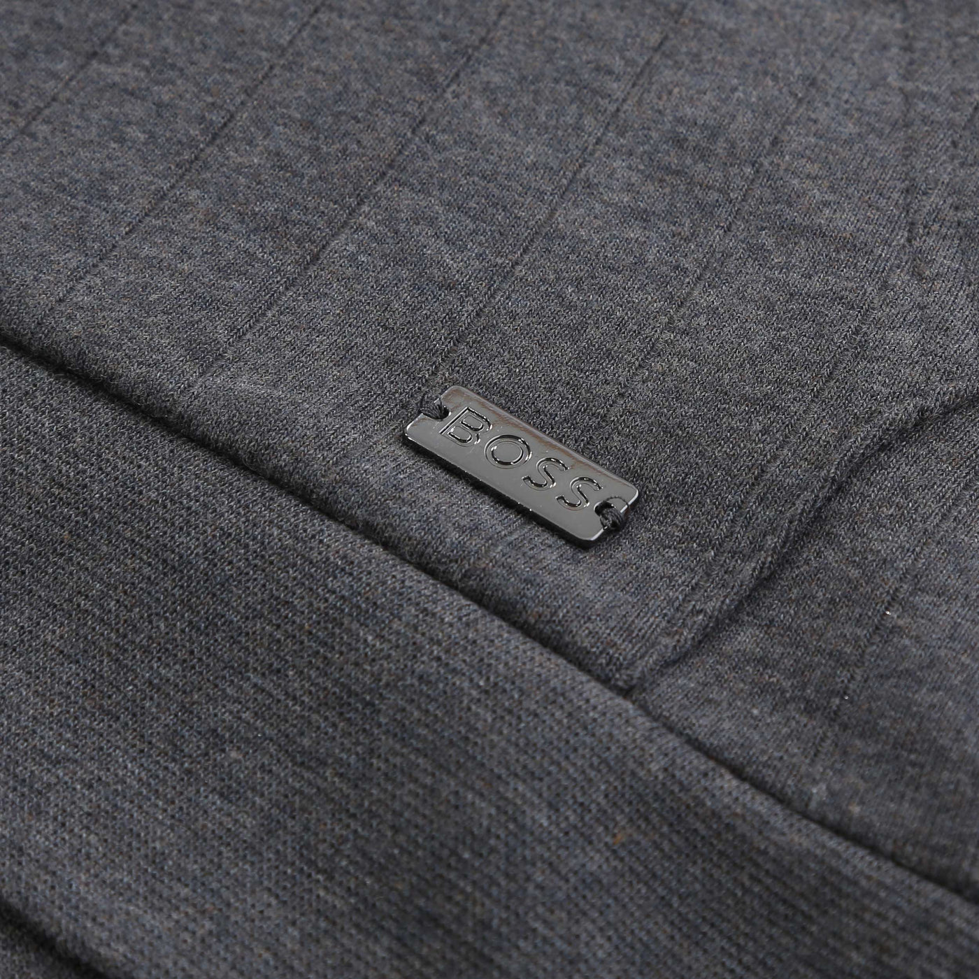 BOSS Heritage Jacket H Hooded Sweatshirt in Medium Grey Logo