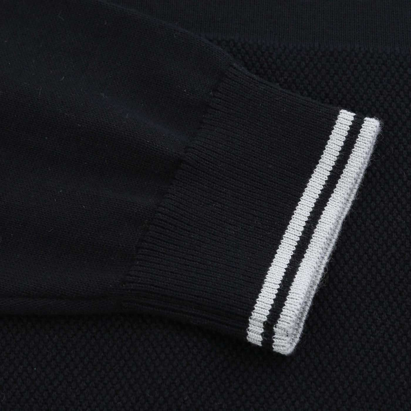 BOSS K Zone QZ Knitwear in Dark Blue Cuff