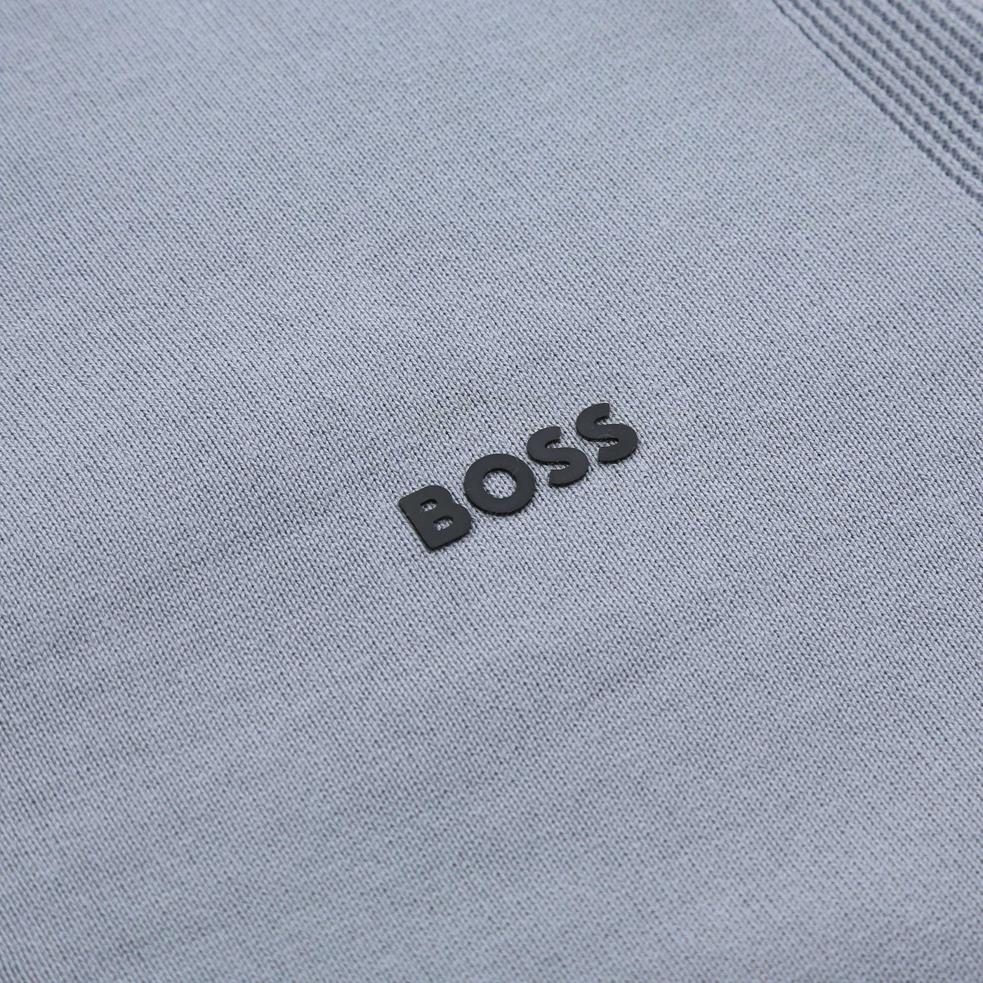 BOSS K_Ever-X_QZ Knitwear in Dark Grey Logo