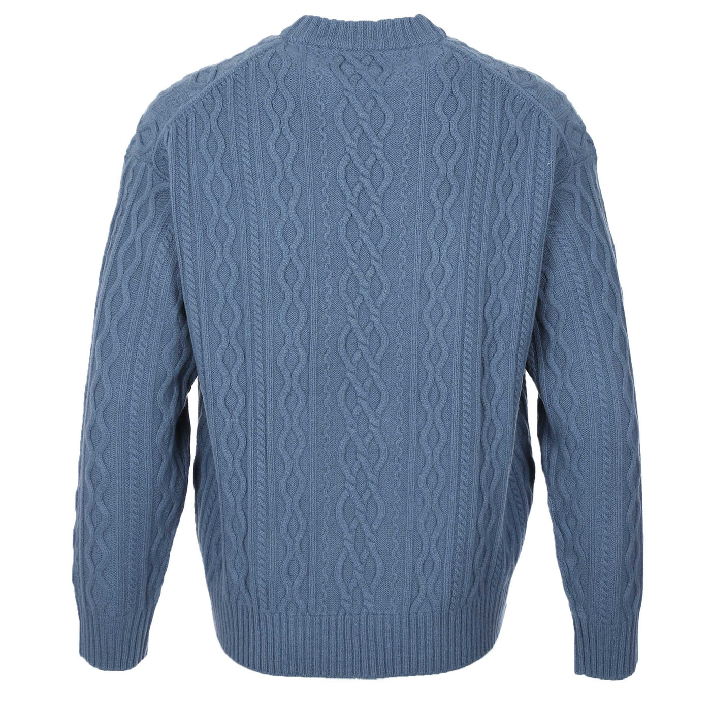 BOSS Kableto Knitwear in Open Blue Back