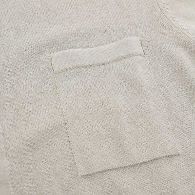 BOSS Kamiccio Knitwear in Light Beige Pocket