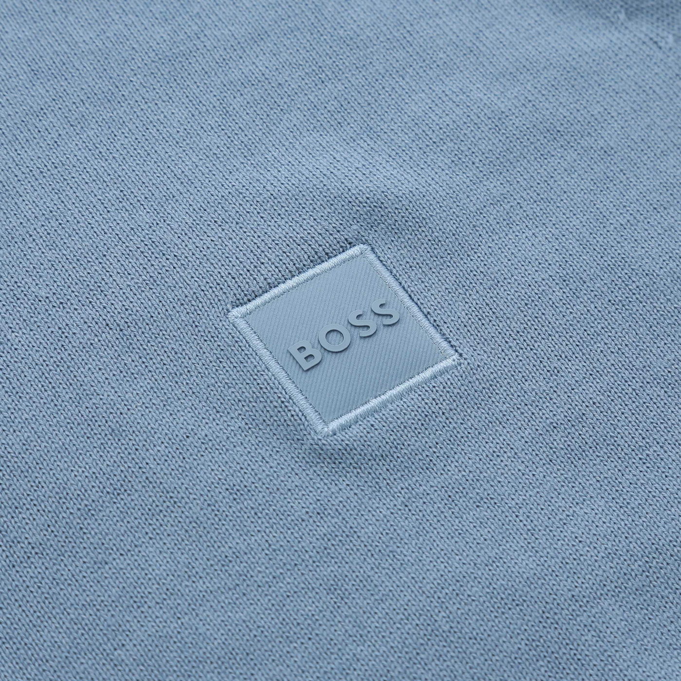BOSS Kanovano S Knitwear in Light Pastel Blue Logo