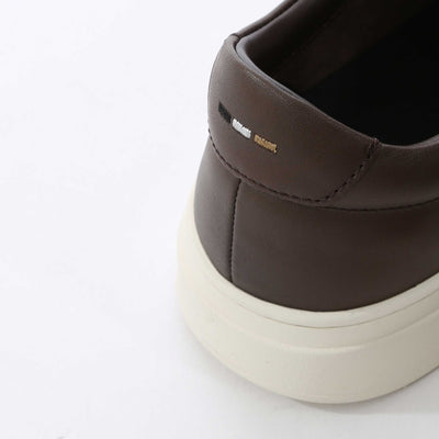 BOSS Kieran Tenn buox Trainer in Dark Brown Heel