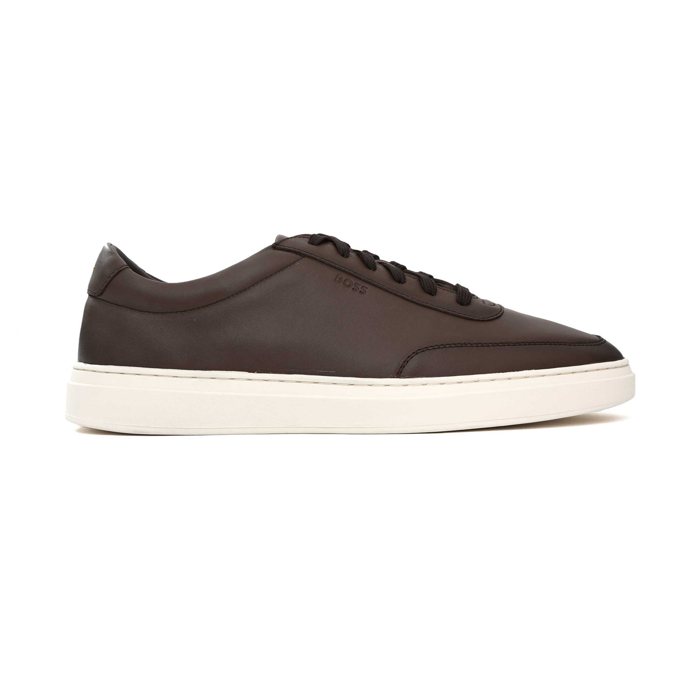 BOSS Kieran Tenn buox Trainer in Dark Brown