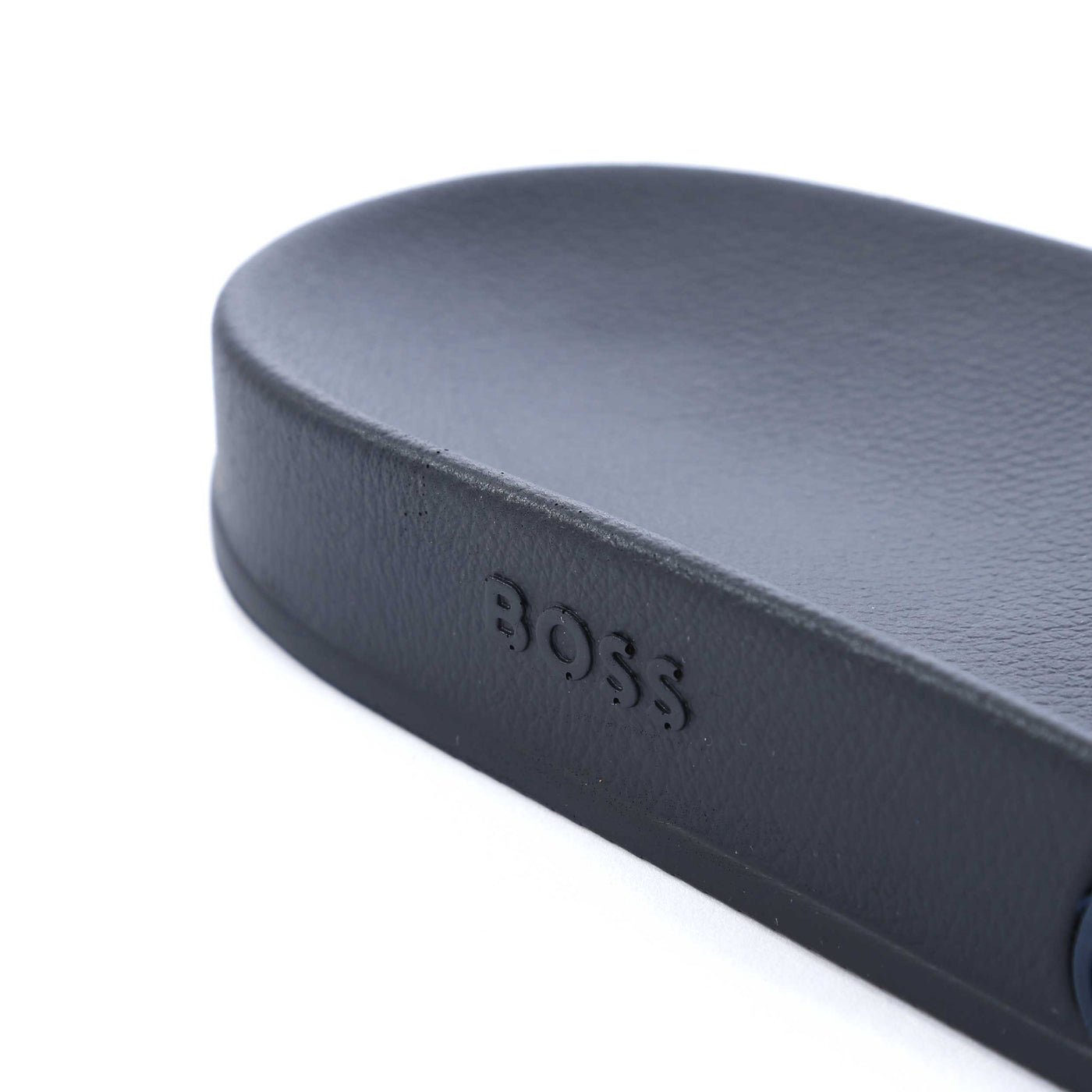 BOSS Kirk Slid rblg Slide in Navy Heel Logo