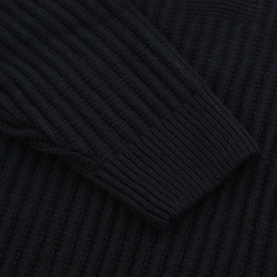 BOSS Kwinter Knitwear in Dark Blue Cuff