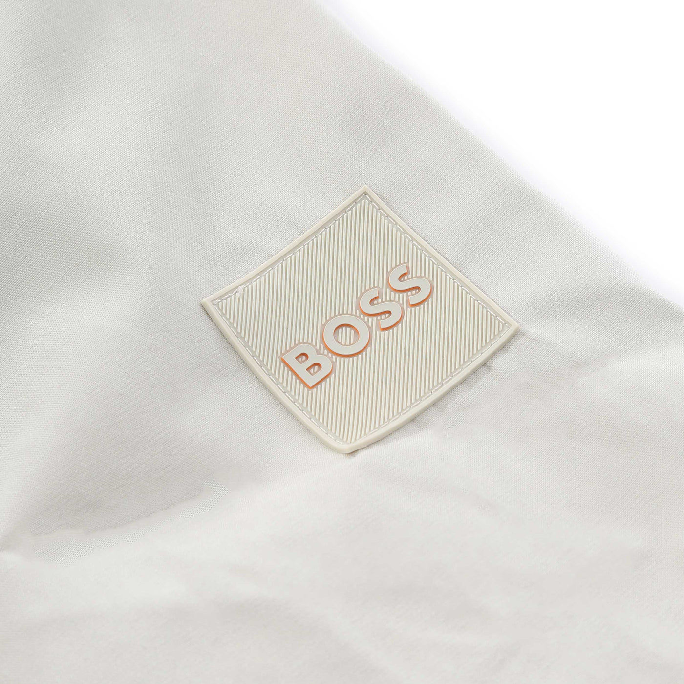 BOSS Lozzy M Overshirt in Beige logo