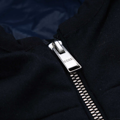 BOSS P Heflo Knitwear in Dark Blue Zip